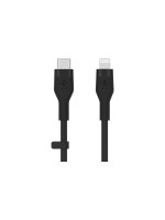 Belkin BOOST CHARGE Flex USB-C-Lightning 3m, Silikon schwarz bis 15W