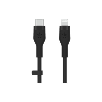 Belkin BOOST CHARGE Flex USB-C-Lightning 3m, Silikon schwarz bis 15W