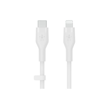 Belkin BOOST CHARGE Flex USB-C-Lightning 3m, Silikon weiss bis 15W
