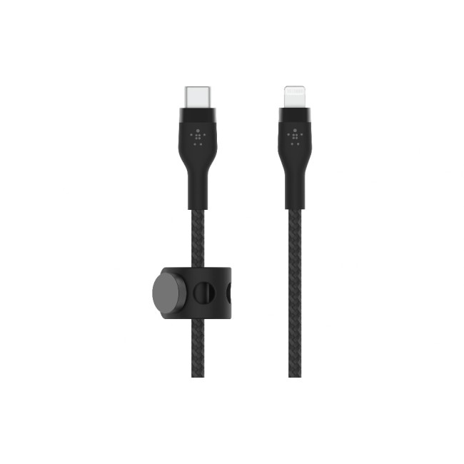 Belkin BOOST CHARGE ProFlex USB-C-Lightn 3m, Silikon schwarz bis 15W Belkin BOOST CHARGE ProFlex USB-C-Lightn 3m, Silikon schwarz bis 15W