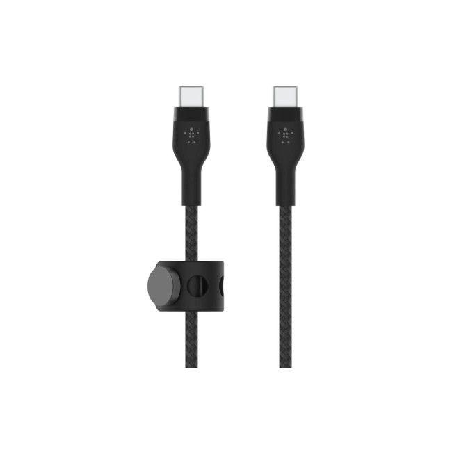 Belkin BOOST CHARGE Pro Flex USB-C-USB-C 1m, Silikon schwarz bis 60W Belkin BOOST CHARGE Pro Flex USB-C-USB-C 1m, Silikon schwarz bis 60W