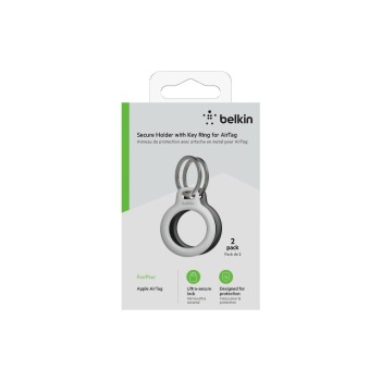 Belkin AirTag Schlüsselanhänger 2er Pack, black +white Belkin AirTag Schlüsselanhänger 2er Pack, black +white