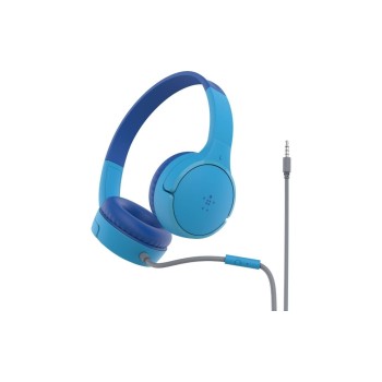 Belkin SoundForm Mini Wired On-Ear, Headphones for Kids, Blue Belkin SoundForm Mini Wired On-Ear, Headphones for Kids, Blue