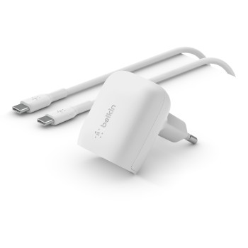 Belkin Boost Charge 20W USB-C Ladegerät, withUSB-C-USB-C-cable, white Belkin Boost Charge 20W USB-C Ladegerät, withUSB-C-USB-C-cable, white