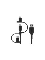 Belkin BoostCharge Universal Ladekabel, Lightning/Micro-usb/USB-C - USB-A, Schwarz