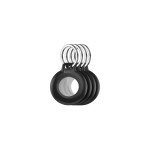 Belkin Airtag 4Schlüsselanhänger Wasserfest, 4er Pack, Schwarz