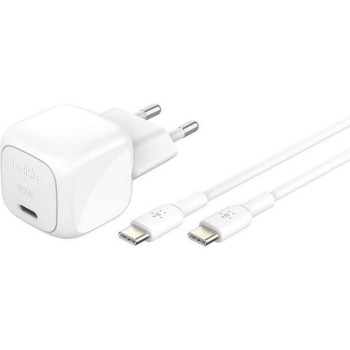 Belkin BoostCharge Ladegerät pd/pps, 30W, USB-C/USB-C, white Belkin BoostCharge Ladegerät pd/pps, 30W, USB-C/USB-C, white