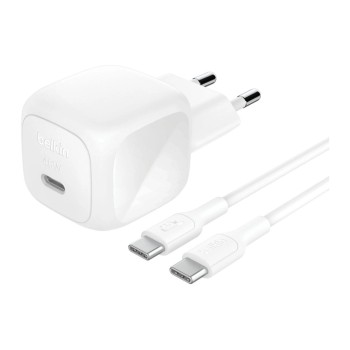 Belkin BoostCharge Ladegerät iinkl cable, 45W, usb-c/usb-c, white Belkin BoostCharge Ladegerät iinkl cable, 45W, usb-c/usb-c, white