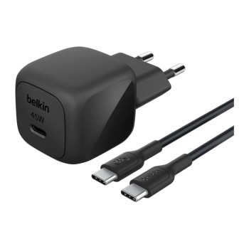 Belkin BoostCharge Ladegerät iinkl cable, 45W, usb-c/usb-c, black Belkin BoostCharge Ladegerät iinkl cable, 45W, usb-c/usb-c, black