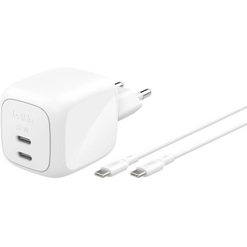 Belkin BoostCharge 67W USB-C-Ladegerät, Power Delivery, PPS, 2m USB-C-Kabel, Weiss Belkin BoostCharge 67W USB-C-Ladegerät, Power Delivery, PPS, 2m USB-C-Kabel, Weiss
