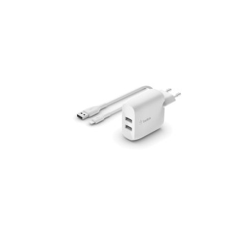 BELKIN BOOST CHARGE, Dual USB-A, 24 W, with Lightning-cable BELKIN BOOST CHARGE, Dual USB-A, 24 W, with Lightning-cable