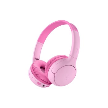 Belkin Casques audio Rose, sans fil, pour enfants, supra-auriculaire