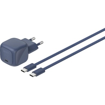 BELKIN BoostCharge USB-C Ladegerät 30W, PPS, 2m USB-C cable, Indigo BELKIN BoostCharge USB-C Ladegerät 30W, PPS, 2m USB-C cable, Indigo