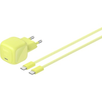 BELKIN BoostCharge USB-C Ladegerät 30W, PPS, 2m USB-C cable, Citrus BELKIN BoostCharge USB-C Ladegerät 30W, PPS, 2m USB-C cable, Citrus