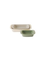 BergHOFF Services de plats en cocotte Leo Balance, 3 pièces, Angulaire, Beige/Vert