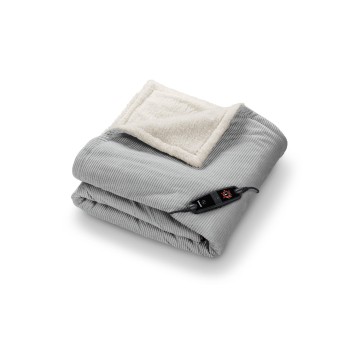 Beurer Cord Light Wärme- and Kuscheldecke, HD81 grey, Green Planet