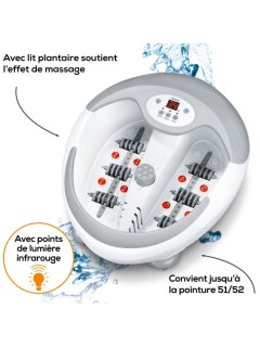 Beurer bain de pieds FB50 - avec chauffage, bain bouillonnant, minuterie