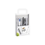 BIC Coffret cadeau Silver Kit 2 mm, Noir/Argenté