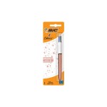 Bic 4-Farb-Kugelschreiber, 1.0mm, white and Roségold