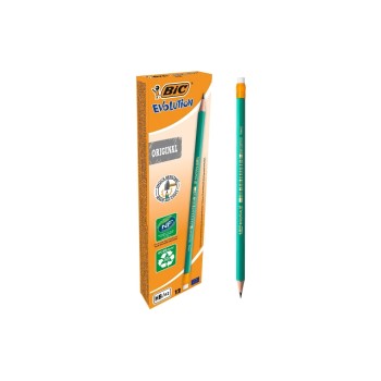 Bic Evolution Original Bleistifte, HB-Minen-Box, 12 Stk. Bic Evolution Original Bleistifte, HB-Minen-Box, 12 Stk.