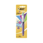 Bic 4 Colours Grip Kugelschreiber, ozean-blue, pink, apfelgrün, violet