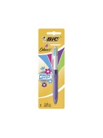 Bic 4 Colours Grip Kugelschreiber, ozean-blue, pink, apfelgrün, violet