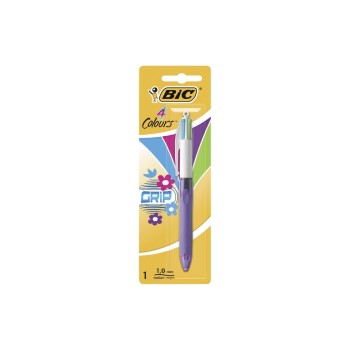 Bic 4 Colours Grip Kugelschreiber, ozean-blue, pink, apfelgrün, violet Bic 4 Colours Grip Kugelschreiber, ozean-blue, pink, apfelgrün, violet