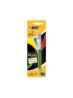 Bic 4 Colours Fluo Kugelschreiber/Marker, red, blue, black , yellow