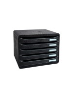 Biella Boîte à tiroirs BIG-BOX PLUS Noir, A4+ paysage