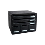 Biella Schubl.STORE-BOX MAXI ECO A4+, 6 Schubladen, schwarz