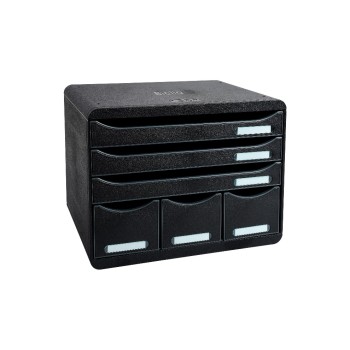Biella Schubl.STORE-BOX MAXI ECO A4+, 6 Schubladen, schwarz Biella Schubl.STORE-BOX MAXI ECO A4+, 6 Schubladen, schwarz