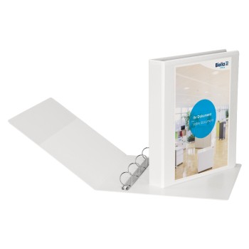 Biella Zeigebuch Creative PP XL 4.5 cm, 4 Ring, weiss