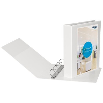 Biella Zeigebuch Creative PP XL 6 cm, 4 Ring, weiss