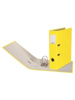Biella Ordner Plasticolor A4 7 cm, Mit Strong-Mechanik, Farbe: Gelb