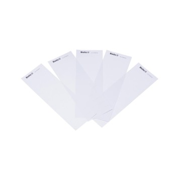 VETRO MOBIL Beschriftungsetiketten weiss, 5 Streifen zu 10 Etiketten, perforiert,