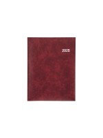 Biella Geschäftsagenda 2025 Orario weinrot, 17.8 x 23.5 cm, 144 Seiten, 1 Wo auf 2 Sei