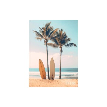 Biella Schüleragenda 2025/26 Beach, 12x16.5cm, 1 Tag pro Seite, Gebunden Biella Schüleragenda 2025/26 Beach, 12x16.5cm, 1 Tag pro Seite, Gebunden