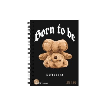 Biella Schüleragenda 2025/26 Teddy, 12x16.5cm, 3 1/2 Tag pro Seite, Wire-O Biella Schüleragenda 2025/26 Teddy, 12x16.5cm, 3 1/2 Tag pro Seite, Wire-O