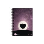 Biella Schüleragenda 2025/26 Love, 12x16.5cm, 3 1/2 Tag pro Seite, Wire-O