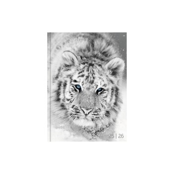 Biella Schüleragenda 2025/26 Black & White, 12x16.5cm,1 Tag pro Seite, gebund. wattiert Biella Schüleragenda 2025/26 Black & White, 12x16.5cm,1 Tag pro Seite, gebund. wattiert