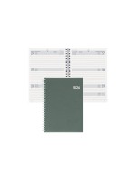 Biella Agenda commercial Dispo Term Wire-O vert, 14.5 x 20.5 cm