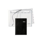 Biella Agenda commercial Terminia Noir, 14.5 x 20.5 cm