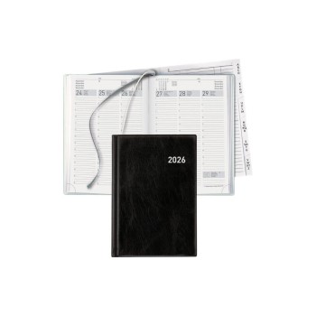 Biella Geschäftsagenda Terminia PVC 2026, black , 1W/2S, 14,5 x 20,5 cm Biella Geschäftsagenda Terminia PVC 2026, black , 1W/2S, 14,5 x 20,5 cm