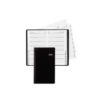Biella Taschenagenda 2026 Bern black , 8.7 x 15.3 cm, 1 Woche/2Seiten Biella Taschenagenda 2026 Bern black , 8.7 x 15.3 cm, 1 Woche/2Seiten