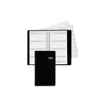 Biella Agenda journalier Bruxelles Wire-O noir, 8.5 x 15.3 cm