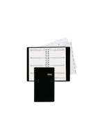 Biella Agenda journalier Bruxelles Wire-O noir, 8.5 x 15.3 cm
