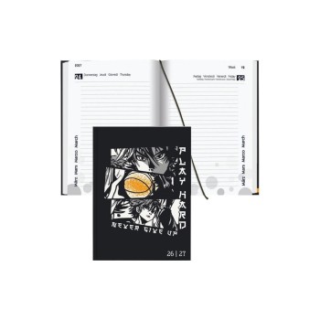 Biella Schüleragenda 2026/27 Anime, 12x16.5cm, 1 Tag pro Seite, Gebunden