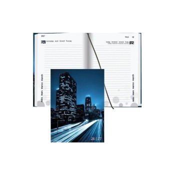 Biella Schüleragenda 2026/27 City, 12x16.5cm, 1 Tag pro Seite, Gebunden