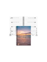 Biella Emploi du temps scolaire mydiary Wire-O 2026/27 Coucher de soleil, 12 x 16.5 cm