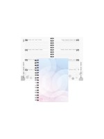 Biella Schüleragenda  2026/27 Pastel, 12x16.5cm, 3 1/2 Tag pro Seite, Wire-O